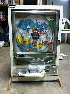 Vintage Rare Japanese Pinball Pachinko Machine Sankyo Clouds W/ Balls 