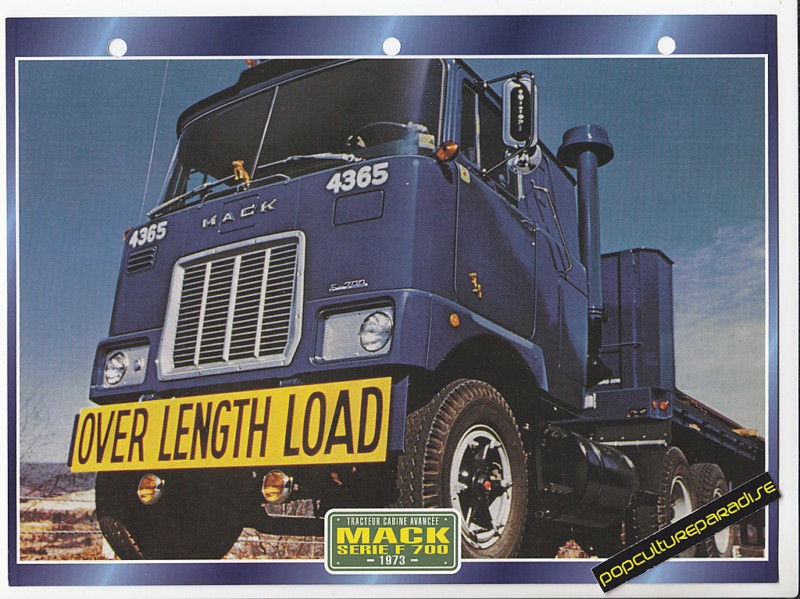 1973 mack series f 700 f700 truck photo spec sheet