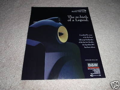 nautilus 801 speaker ad from 1998 legendary time