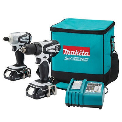 Makita LCT200W 18V Compact Lithium Ion Impact Driver Drill 2 Tool 