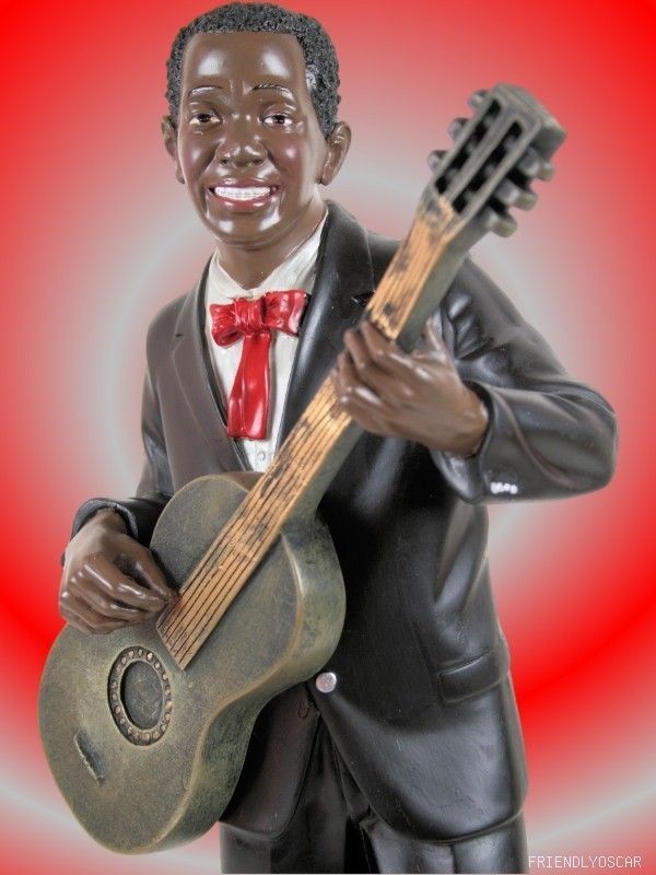 16 black man jazz guitar player 95071 a time left