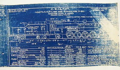   Island Lines CRIP Steam Locomotive Diagram ALCO 4 8 2 M 50 4042 4043