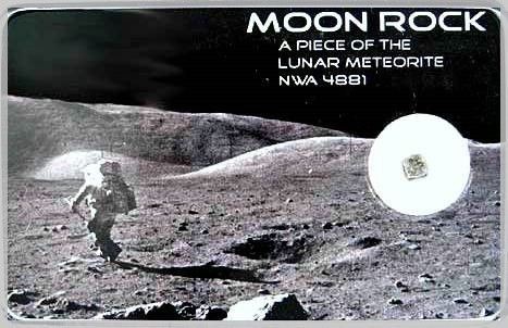 nwa 4881 lunar meteorite real moon rock rare piece from