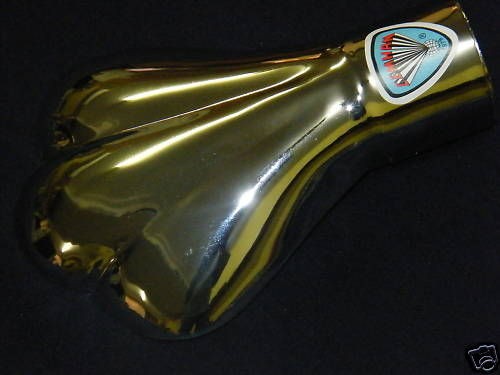 custom exhaust deflector tip 1 3 4 ford chev 1950