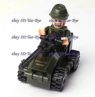 WORLD WARS 2 ARMED JEEP HEAVY MACHINE GUNS BUILDING TOYS 28 BRICK 