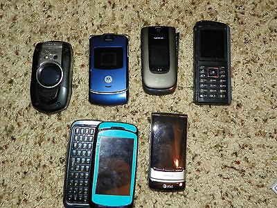 NOKIA 6750 1B & 6350 1B MOTOROLA RAZR, SAMSUNG SGH A877 4 PHONE LOT