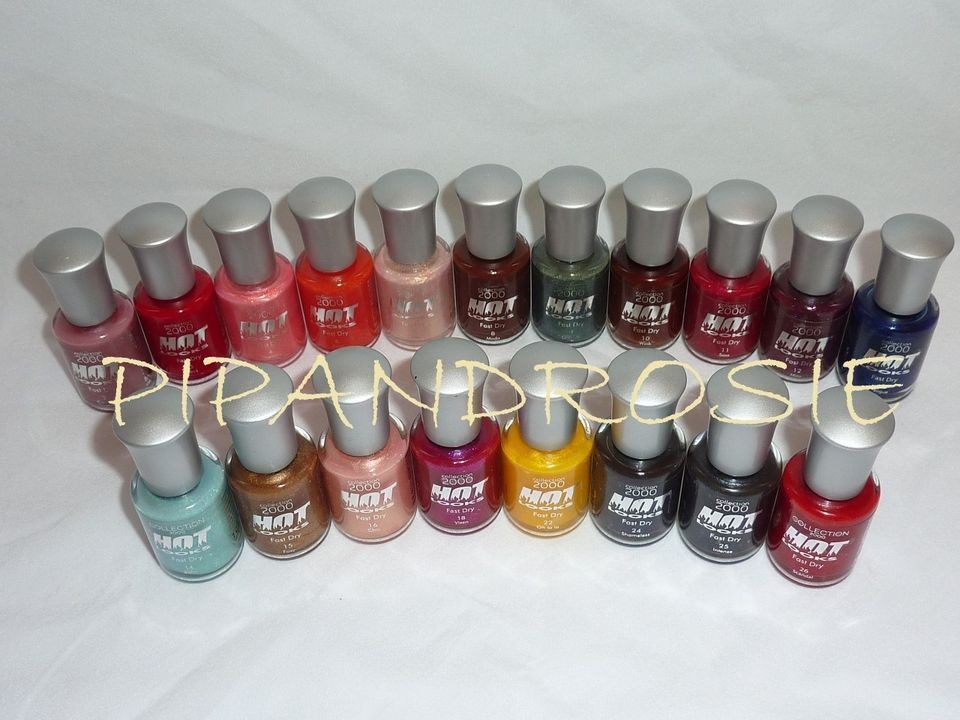   COLLECTION 2000 HOT LOOKS NAIL VARNISH POLISH FAST DRY GLOSS NEW