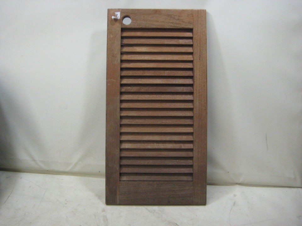 louvered TEAK shutter door cabinet solid teak 