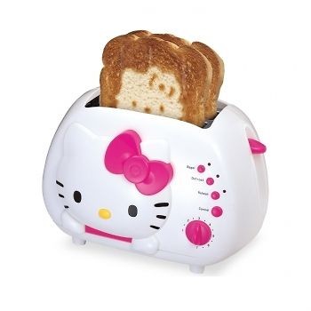 Hello Kitty 2 Slice Wide Slot Toaster with Cool Touch Exterior