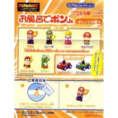 mario kart double dash miniature gashapon bath toy 1 random figure 