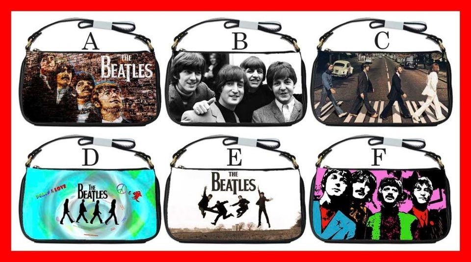 the beatles legend rock band shoulder clutch bag # pick1