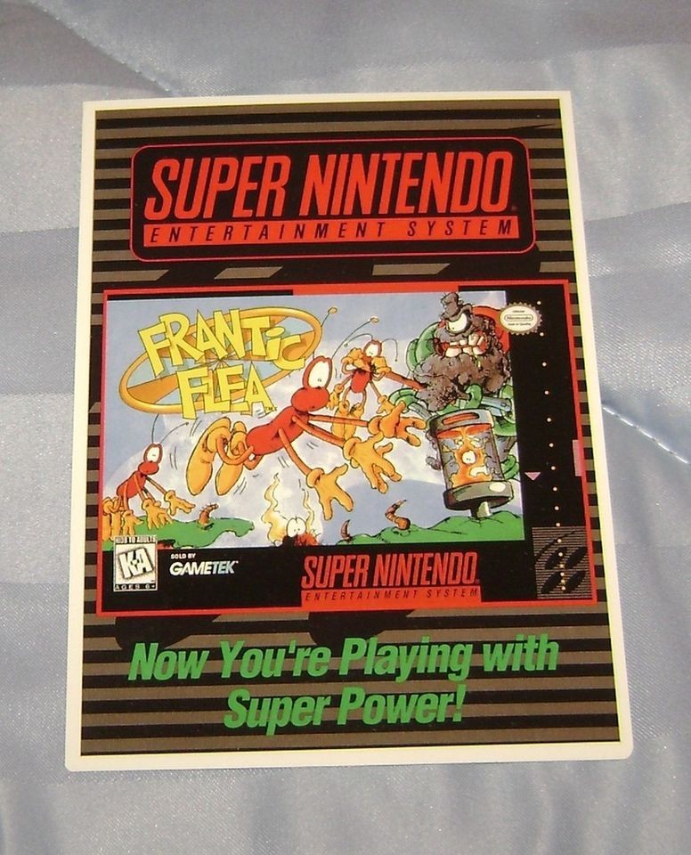 frantic flea super nintendo  vidpro display card time left