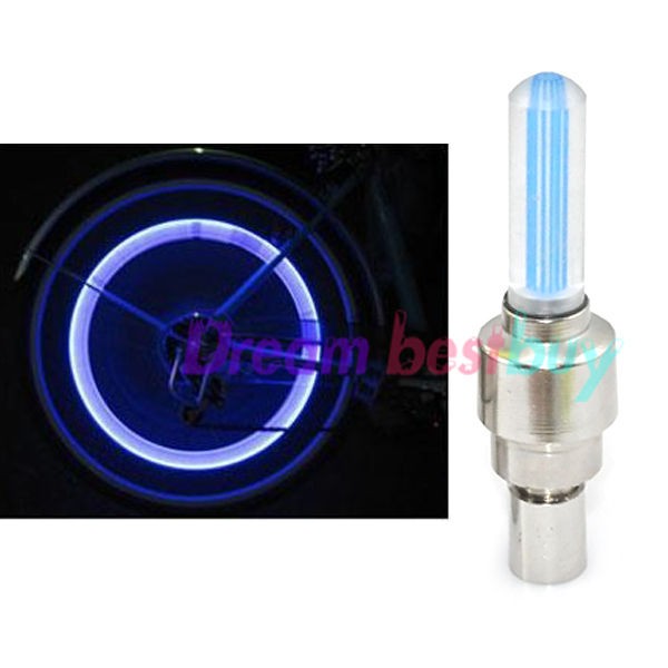 car bike led flash light tyre wheel valve