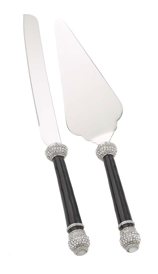 Olivia Riegel Ebony Wedding Cake Dessert Serving Set Stainless Steel 