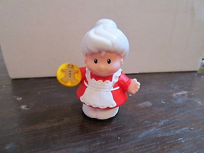   Little People Christmas Santa North Pole Cottage Mrs. Claus cookie