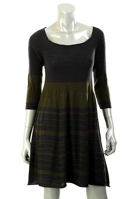 new sportmax max mara ladies luxury wool stripes dress m