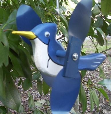 Blue Jay Mini Whirligigs Whirly Gig Whirligig Windmill Yard Art Hand 