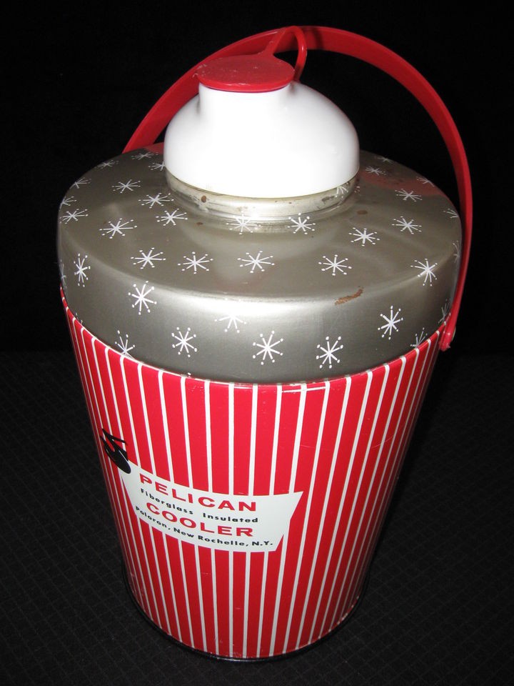 Vintage 1950s Pelican Fiberglass Insulated Beverage Cooler CLEAN 