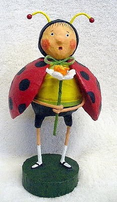 Primitive Folk Art Lady Bug Lori Mitchel   New Country Insect