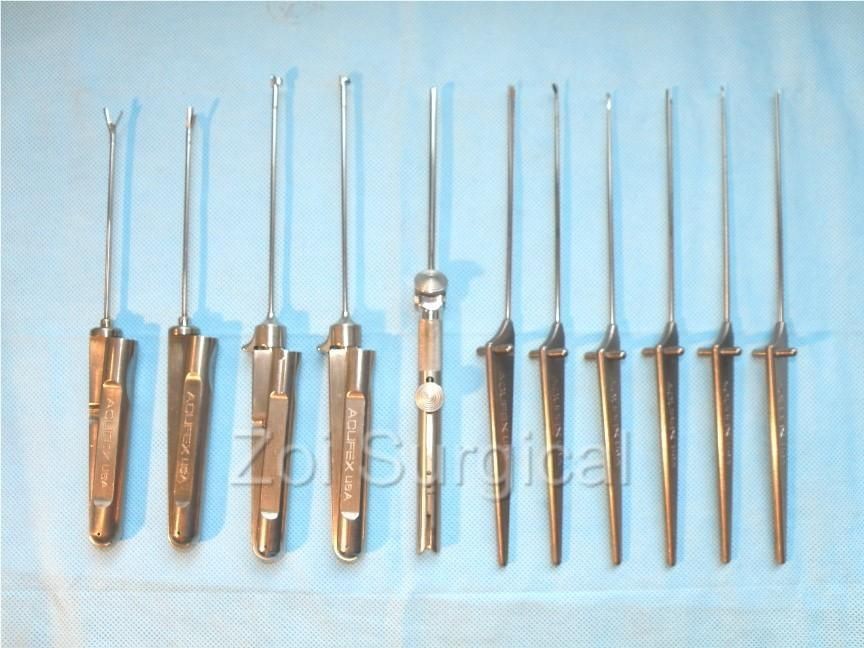 ACUFEX Arthroscopy instrumentation set   forceps, probes, knives