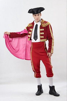 matador bullfighter mens fancy dress costume size med