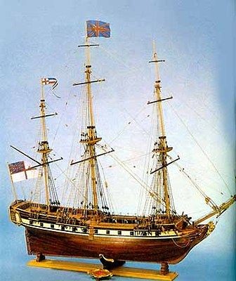 corel h m s unicorn wood ship kit model sm