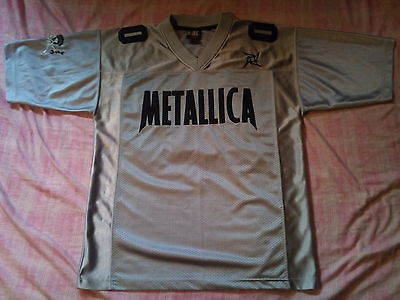 METALLICA ORG 1998 VTG FOOTBALL SHIRT anthrax kreator megadeth iron 