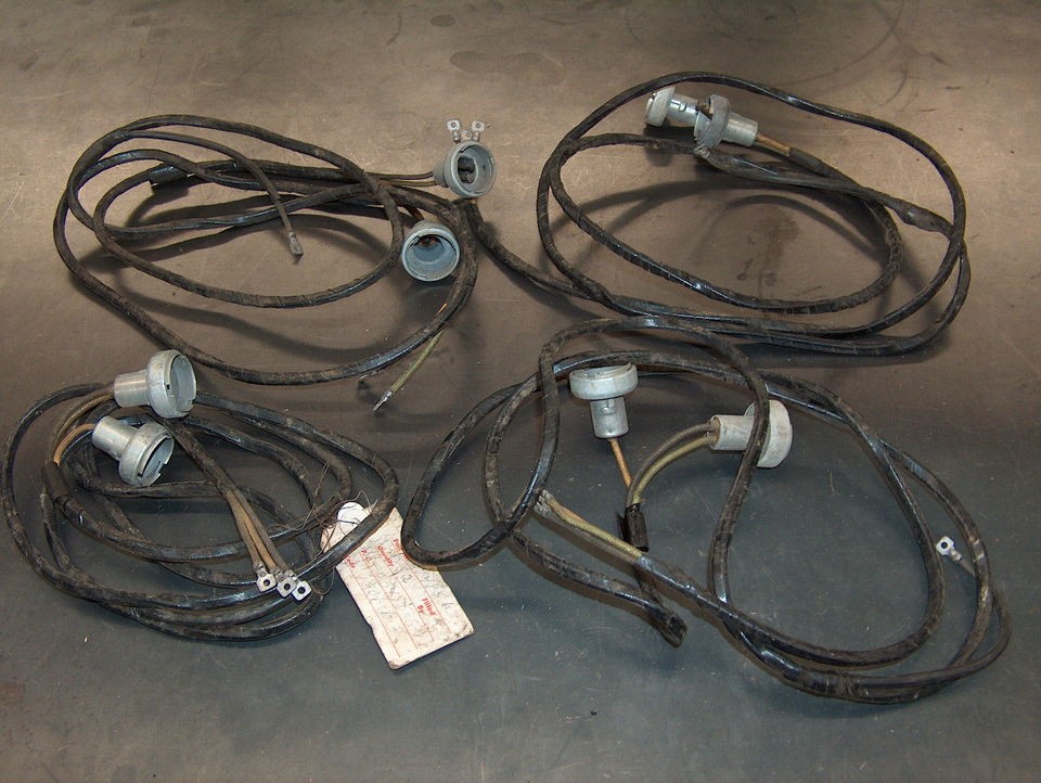 VINTAGE 1948 PACKARD AMBULANCE HEARSE WIRING HARNESS LIGHTS WIRES QTY 