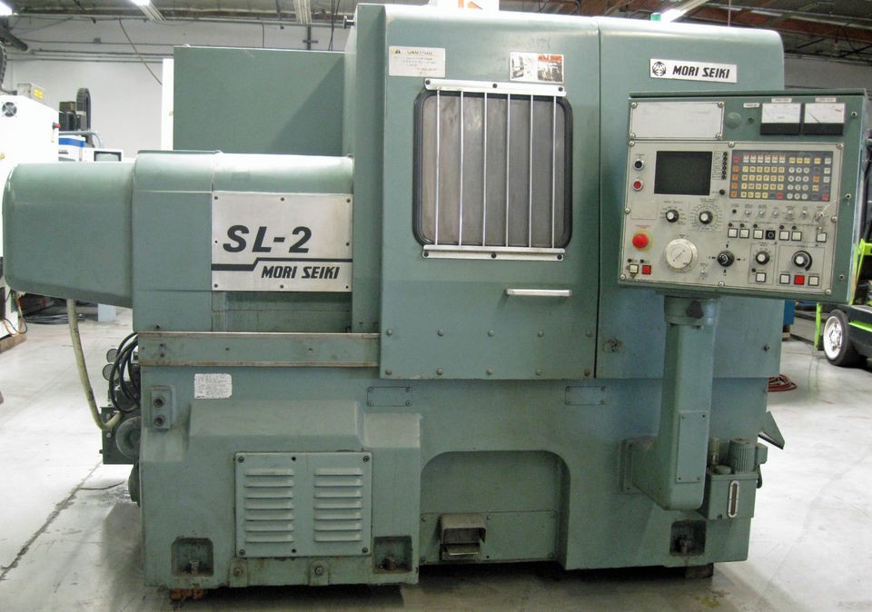 mori seiki sl 2a cnc slant bed type lathe yasnac