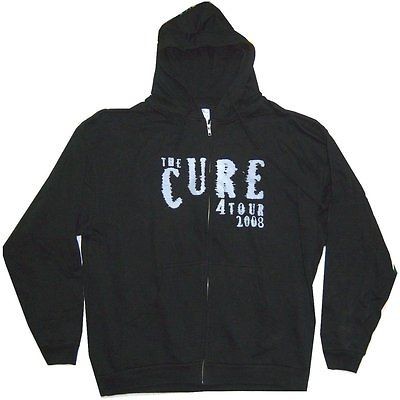 Newly listed THE CURE 4 TOUR 2008 LOGO BLACK ZIP UP SWEATSHIRT HOODIE 