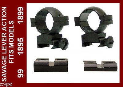 savage 99 1895 1899 scope mounts ring set new time