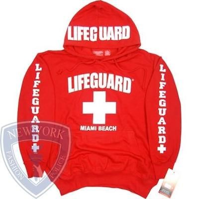 miami beach florida lifeguard hoodie hooded sweater xxl