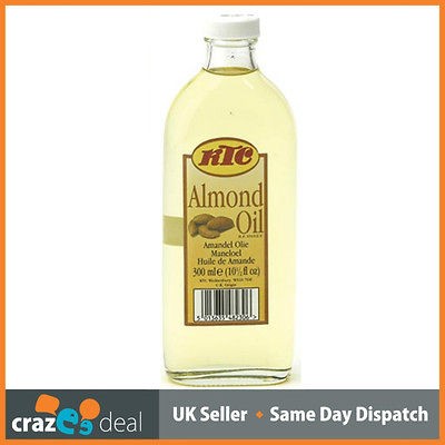 100% Pure KTC Almond Refined Oil 200ml Edible Hair Skin Moisturer in 