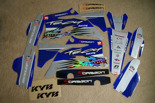 team yamaha graphics yz250f yz450f 2006 2007 08 09