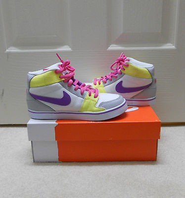 NIB NIKE 6.0 MOGAN RUCKUS MID JR G SKATE BBALL GIRLS SHOES SIZE 3 