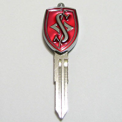 SILVIA EMBLEM KEY BLANK   NISSAN LOGO 180ZX 240SX S13 S14 NEW RED 