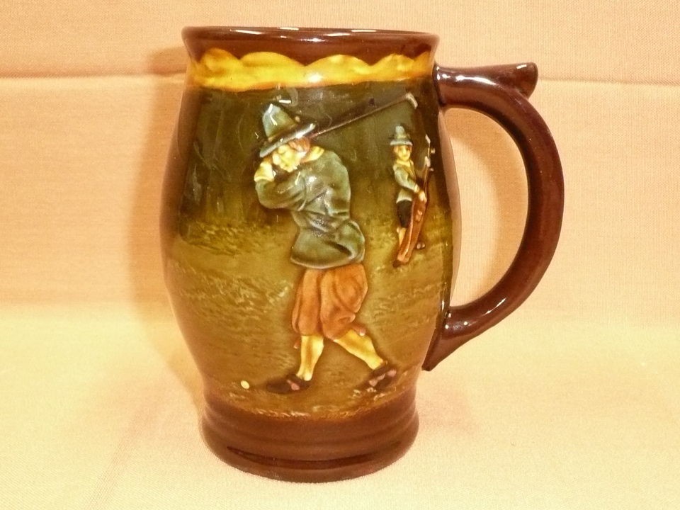 royal doulton kingsware golfing tankard nokes from australia time left