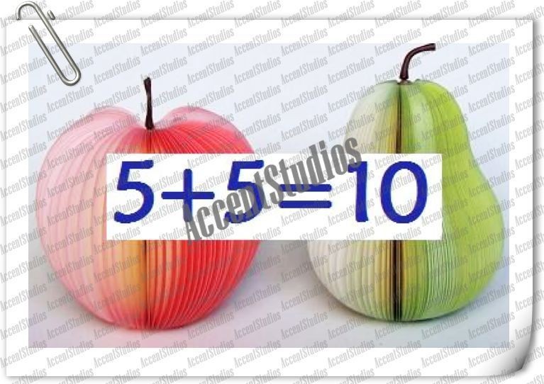 10 paper note pad japanese memo book apple pear shaped