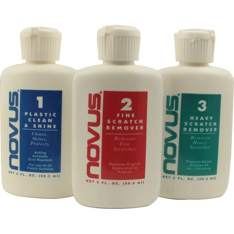 plastic polish novus set of each 2 oz size time