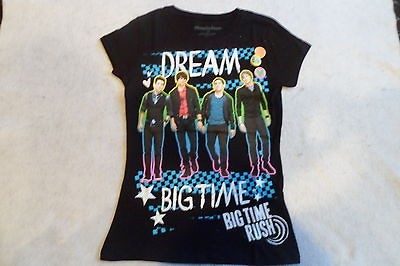 NEW DREAM BIG TIME RUSH SPARKLEY GLITTER SHIRT GIRLS SIZE LARGE 10 