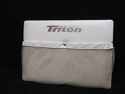 BOAT FURNITURE TRITON PONTOON GATE PAD/ NET UTILITY STORAGE WHITE 20 