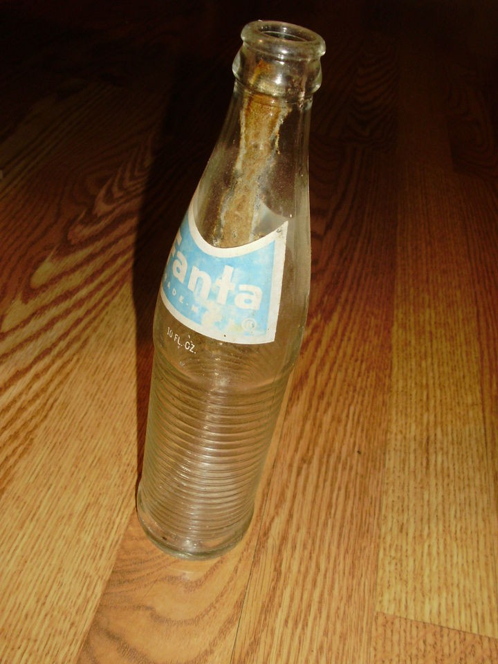 VINTAGE FANTA SODA BOTTLE NEEDS A CLEANING RIBBED COCA COLA 10 FL OZ