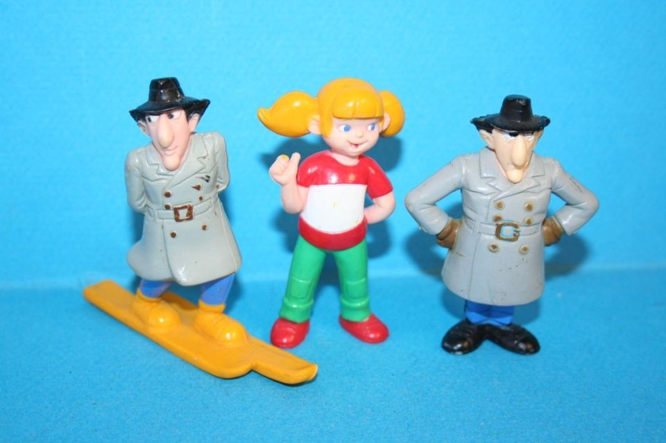 Inspector GADGET RARE set of 3 BANDAI PVC figures 1983