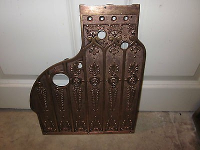 antique national cash register brass side  24