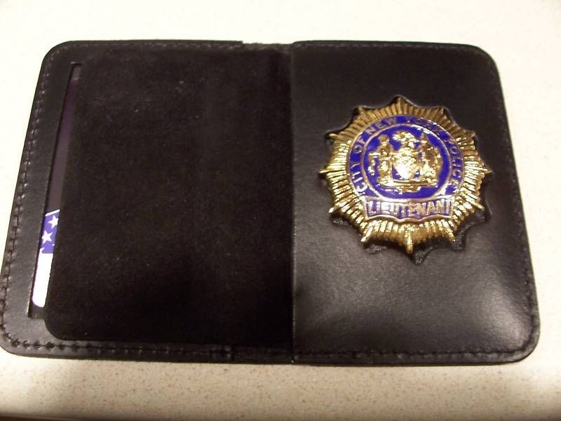 NYPD Lieutenant StyleBadge CutOut/ID Card BiFold Wallet