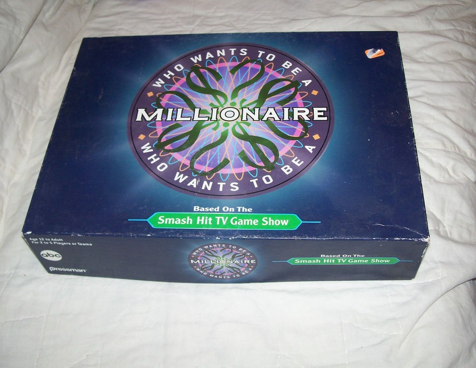   Wants To Be A MILLIONAIRE Family Board Game c 2000 Pressman Toy Corp