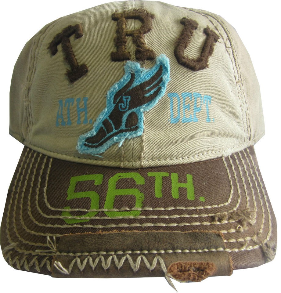 NWT TRUE RELIGION True Ath. Dep. Ball Cap HAT OSFA Style#TR1400 Color 