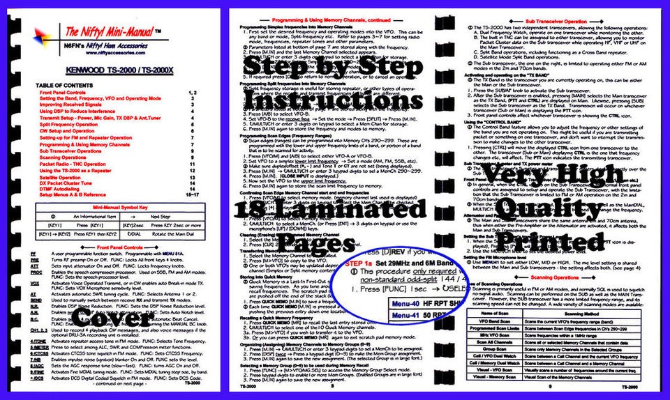 kenwood ts 2000 ts 2000x nifty quick reference guide time