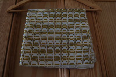 orla kiely car park fabric in olive 50cm x 50cm