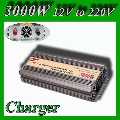 Power inverter 3000W Peak 6000W power converter DC 12V AC 220v 